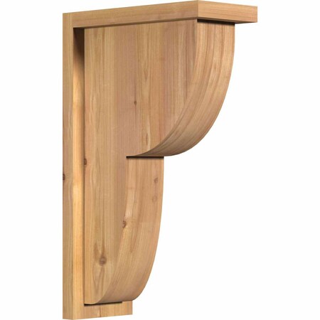 Ekena Millwork Crestline Smooth Corbel w/Backplate, Western Red Cedar, 5 1/2"W x 12"D x 20"H COR06X12X20CRE01SWR